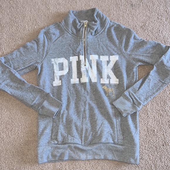 Victoria Secret Pink Half Zip - Picture 1 of 4